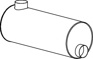 DINEX 18315 Middle-/End Silencer